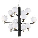 12'li Modern Siyah Avize